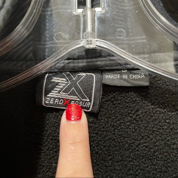 ZeroXposur Plaid Checkered Fleece Lined jacket Black Grey Men’s Size Small - Picture 3 of 7